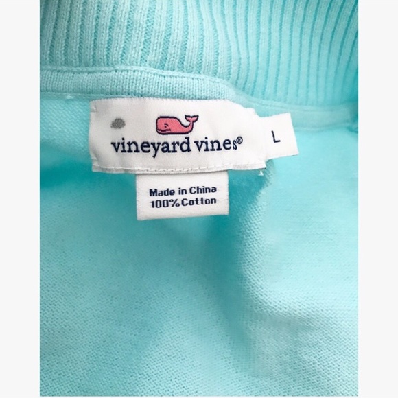 Vineyard Vines Sky Blue 1/4 Zip - Picture 3 of 3